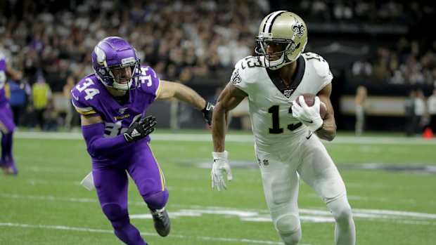 Michael Thomas sprints past defender